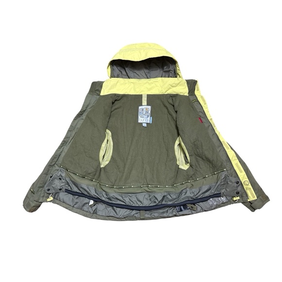 Burton olive green and lemon yellow ski/snowboard winter coat - Picture 4 of 10